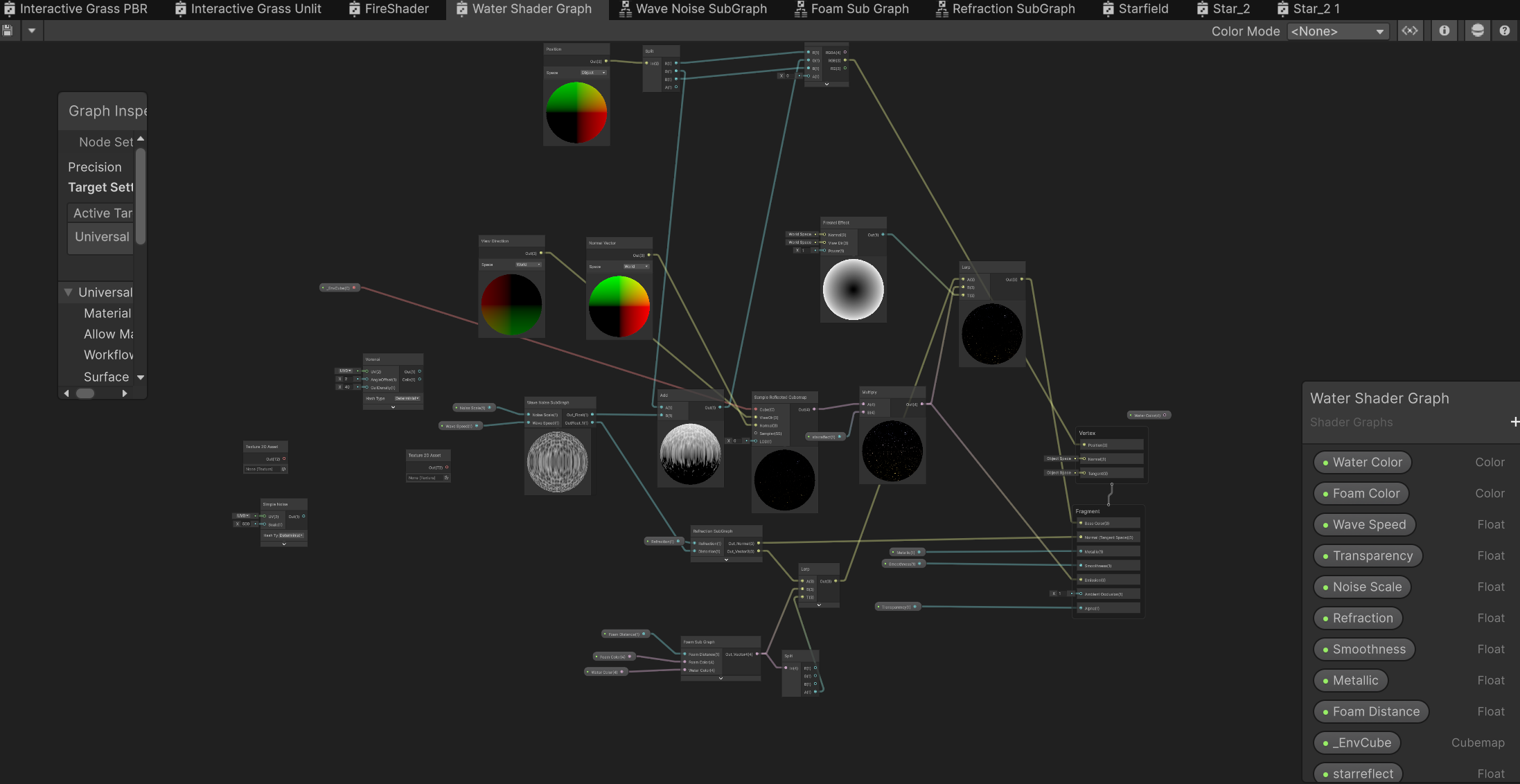 Water Shader Graph