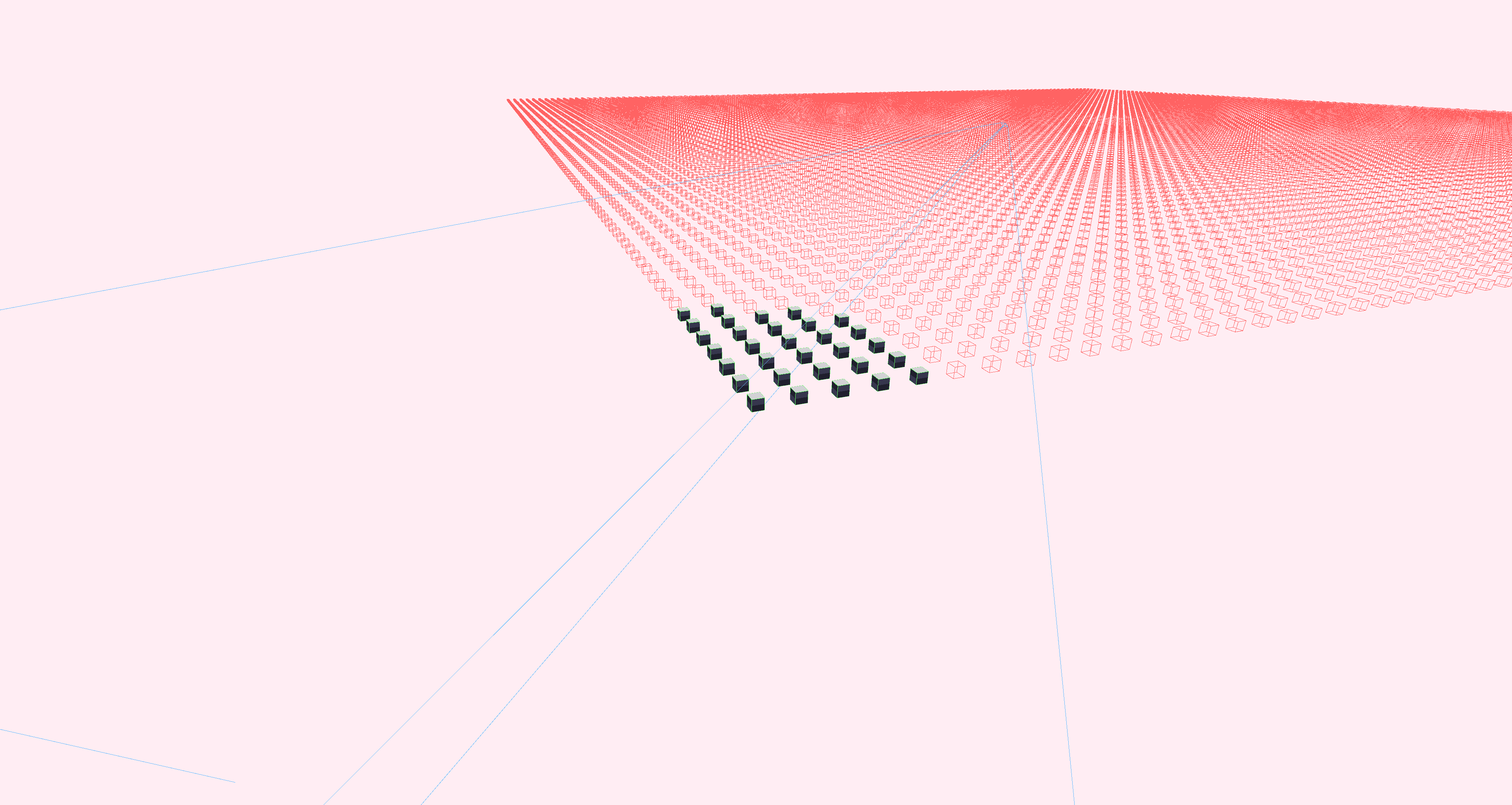 Frustum culling visualization